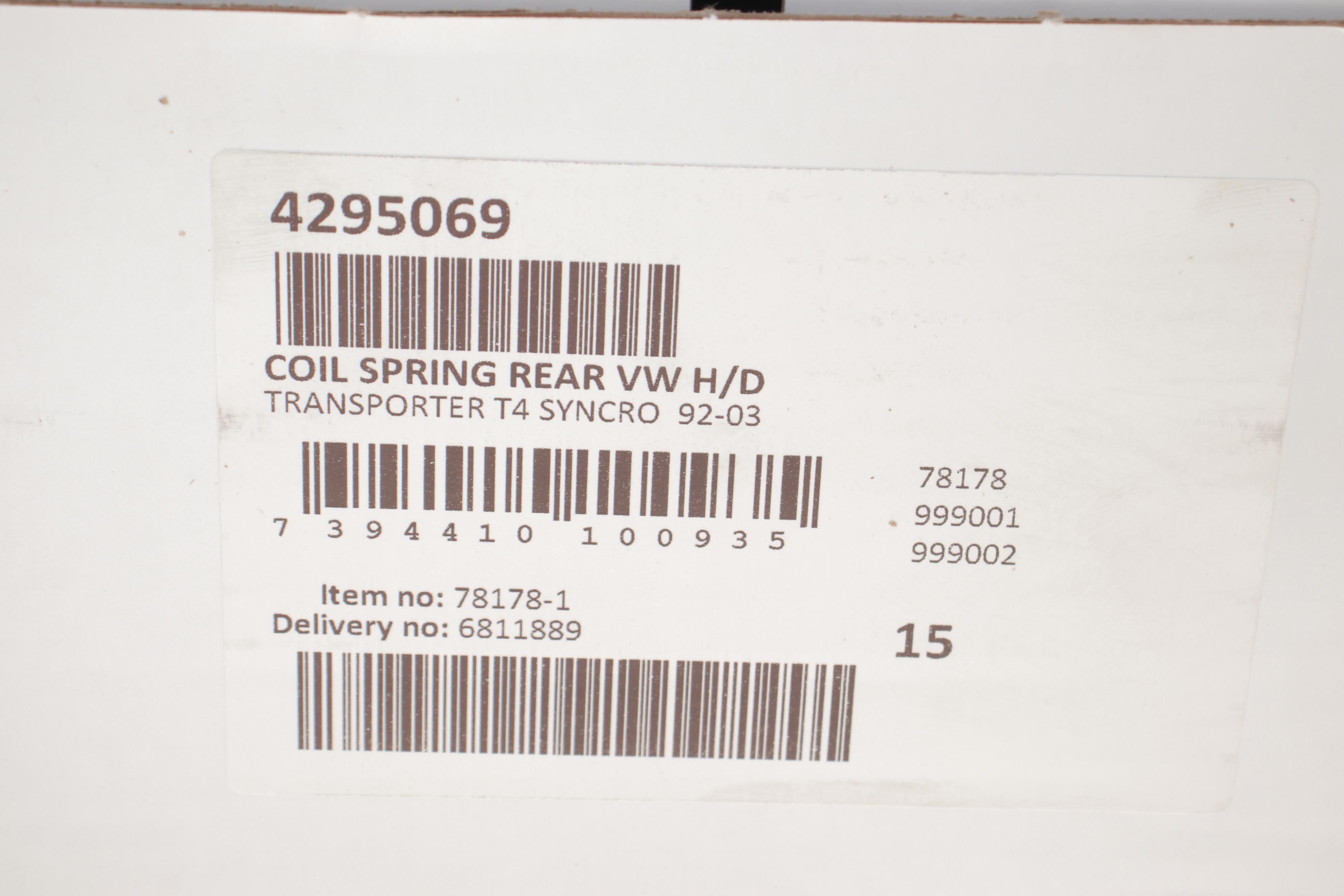 Пружина (задня) VW T4 1.8-2.5/1.9D/TD/2.4D/2.5TDI 90-03 (фург/з борт.пл) (червона, коричн.) (HD)