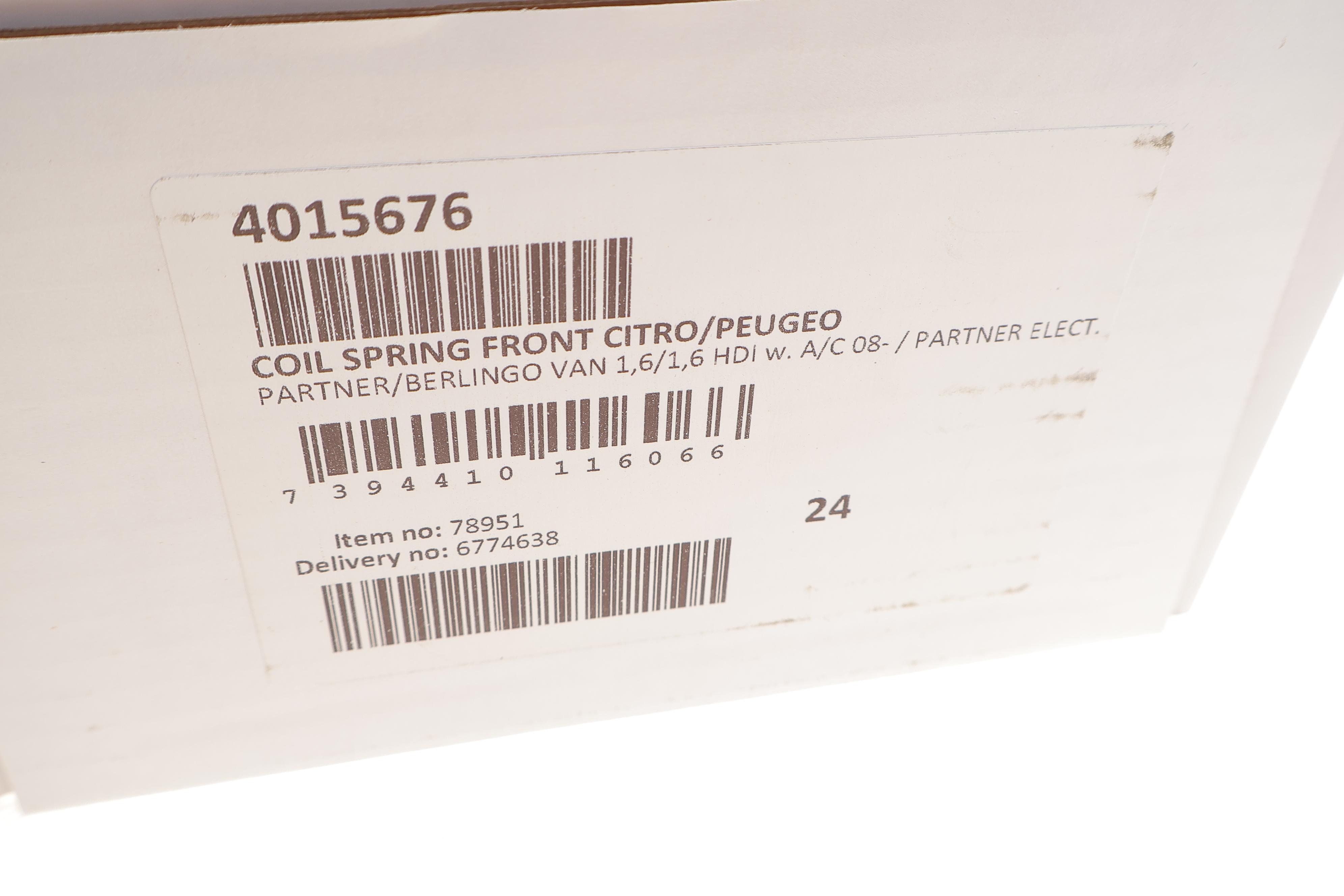 Пружина (передня) Citroen Berlingo/Peugeot Partner 1.6/1.6HDi 08- (+AC) (фургон) (без посил.ход.ч)