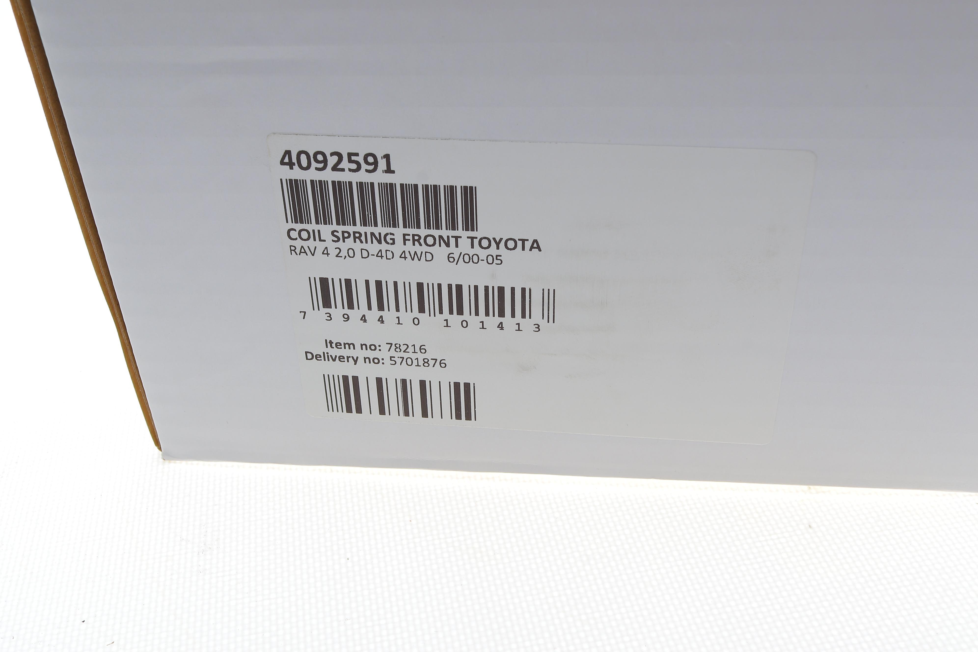 Пружина (передня) Toyota Rav4 II 2.0D 4WD 01-05 (SUV)