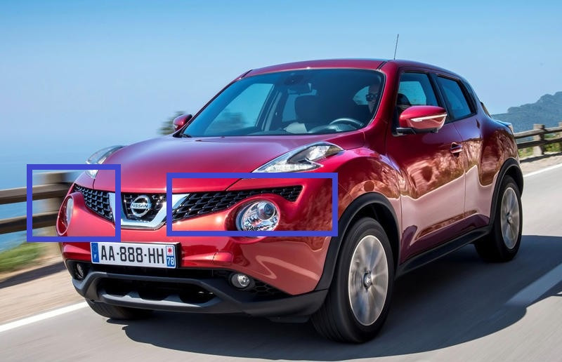 Решітка радіатора права NISSAN JUKE 2014- / BLIC