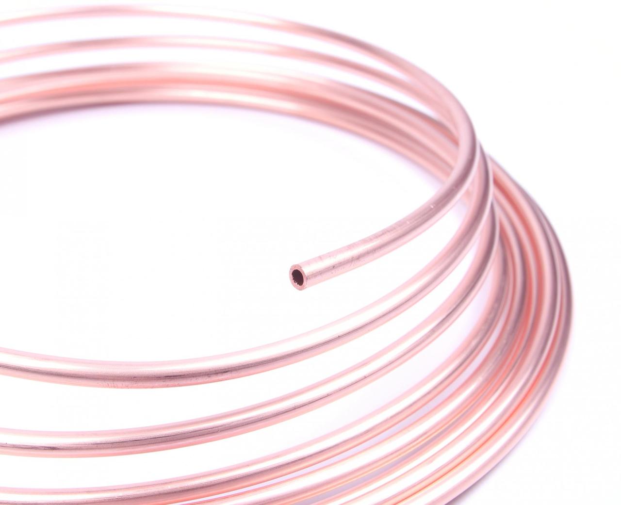 Трубка гальмівна 5.00m (3/16'') Copper/мідна = 1910 CU-5M