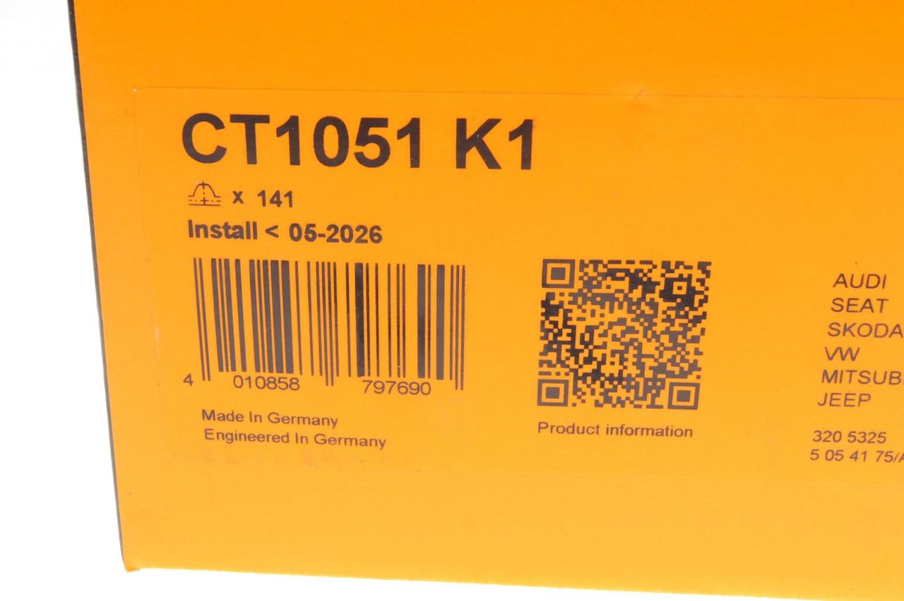 Комплект ГРМ Audi A3/A4/A6/Skoda Octavia/VW Golf V/Passat/Touran 2.0TDI 03- (30x141z)
