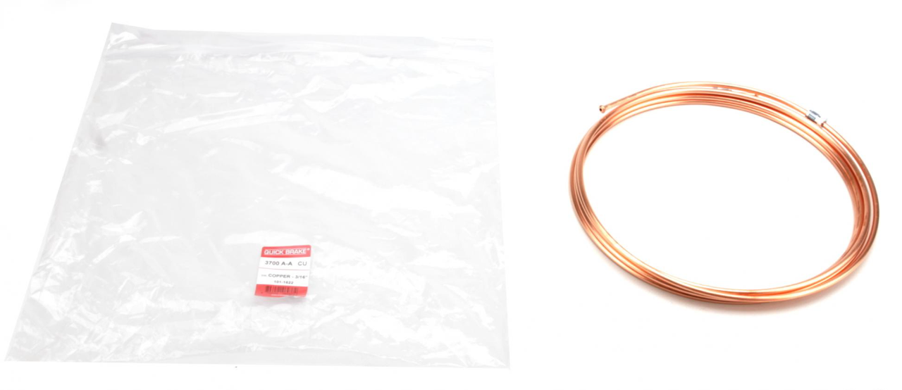 Мідна гальмівна трубка (гальмівний шланг) 3.70 метрів