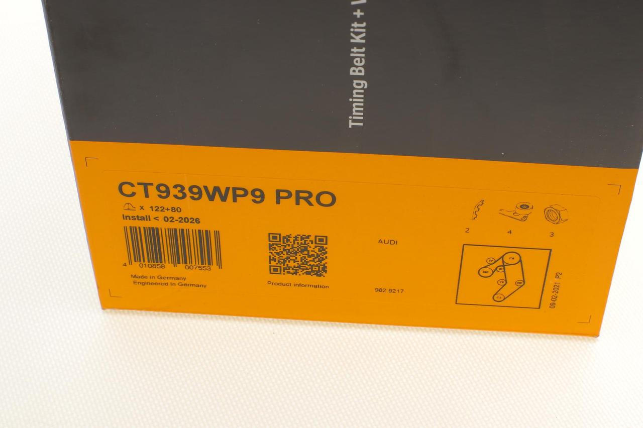 Комплект ременя ГРМ (+помпа, +ролик) Audi A6 C4 - Ауді А6 С4 - 2.5TDI 94-97 (26.4x122z/21.1x80z)