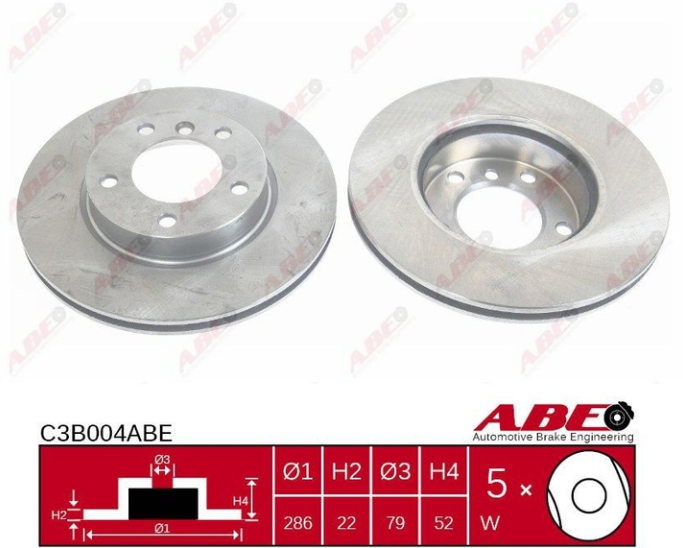 Передній гальмівний диск BMW 3 E36, E46 - 1990-2009