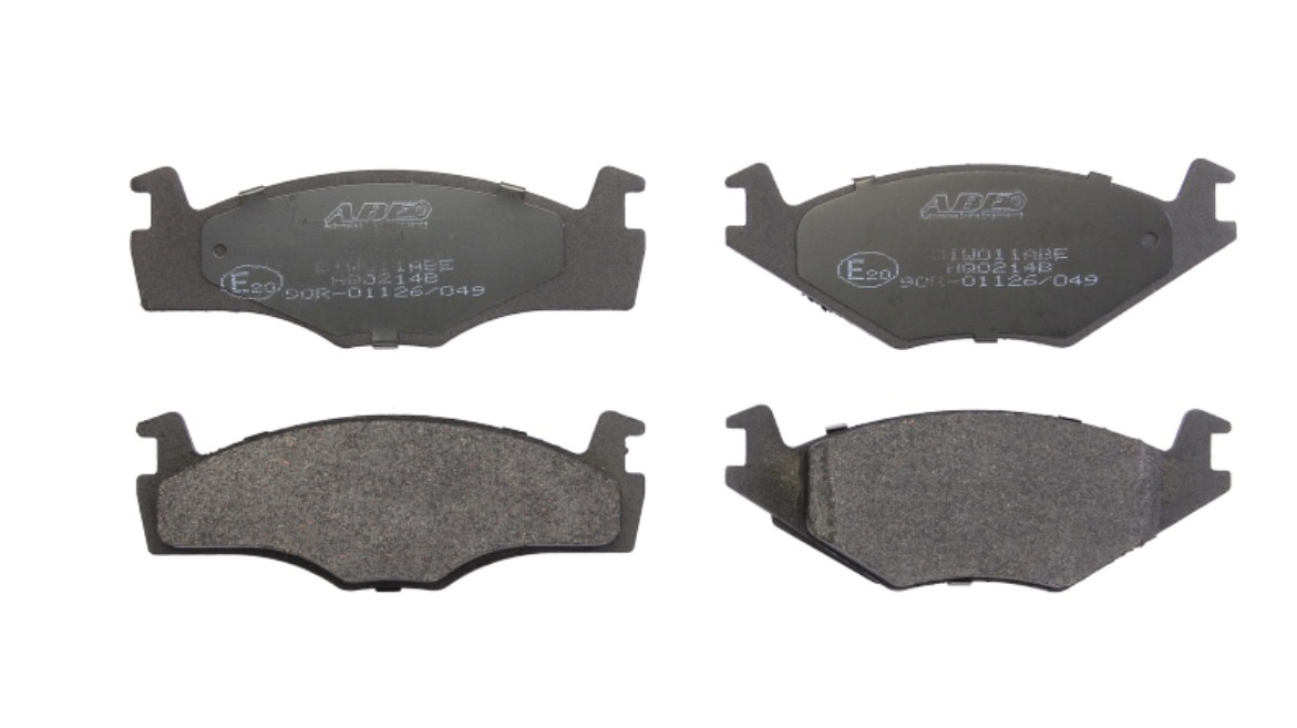 Передні дискові гальмівні колодки VW GOLF 2, 3 PASSAT B3, B4, JETTA 1, 2, VENTO - 1974-2002