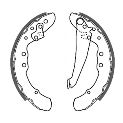 Задні барабанні гальмівні колодки VW PASSAT B3, B4, B5, CADDY2, AUDI 100 C2, C3, C4 (1.4-2.9)