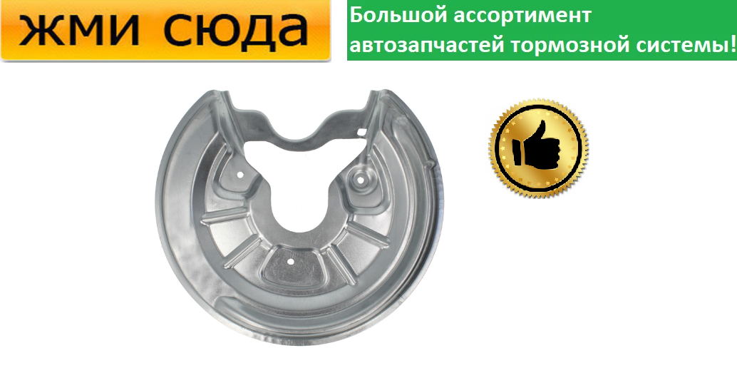 Захист гальмівного диска задній лівий VW GOLF 5, 6, JETTA 3, 4, CADDY3, SKODA OCTAVIA TOUR, A5 - 1998-