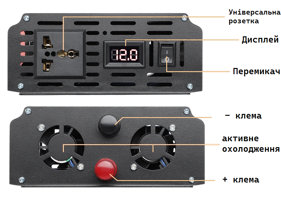Інвертор Tataliken 6000 W 12V → 220V, Чистий синус