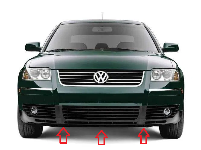 Спойлер переднього бампера пасат Б5 VW Passar B5 (Рестайл) VW PASSAT 11.00-05.05