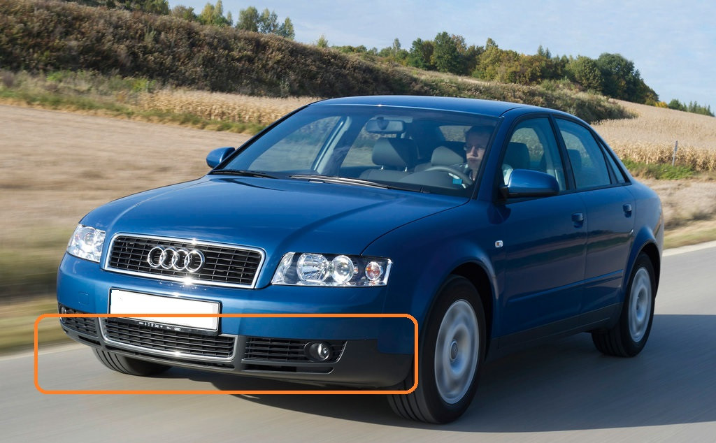 Спойлер-губа переднього бампера АудІ А4 Б6 - Audi A4 B6 (2000-2004)