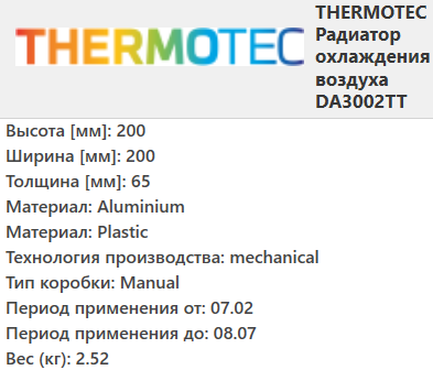 Інтеркулер Мазда 6 - Mazda 6 MPV II (2.0D) 2002-2007