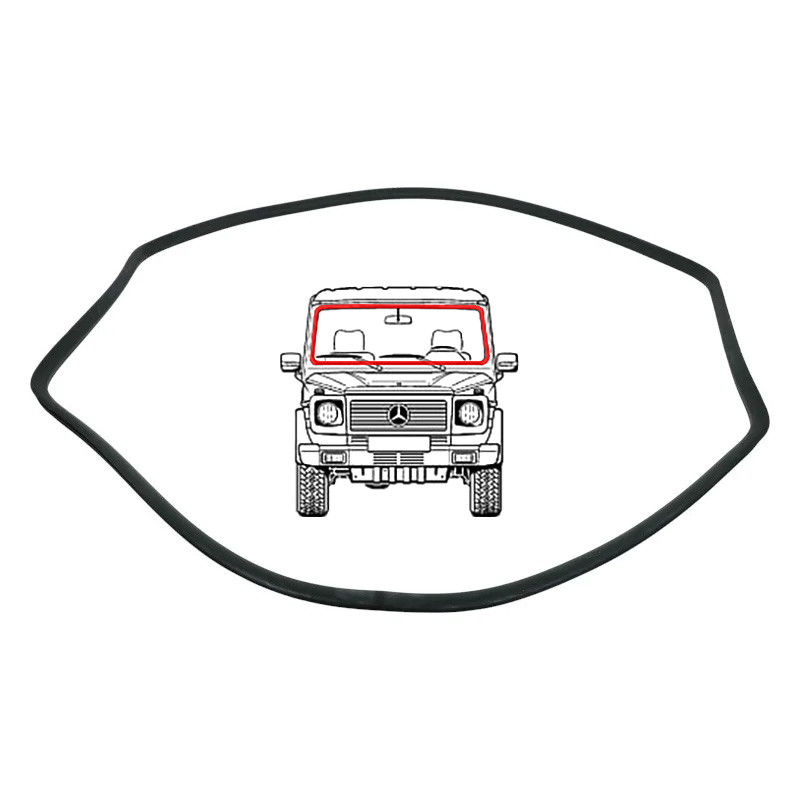 Ущільнювач-молдинг переднього лобового скла MERCEDES W460, W461, W463 - Мерседес 460, 461, 463 1979-
