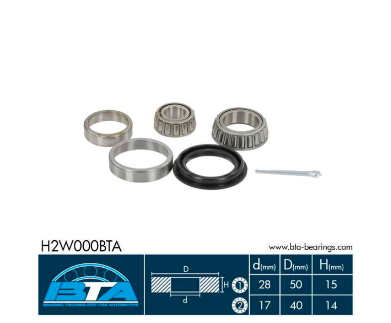 Підшипник задньої маточини Ауді 100 С1, С2, 80 Б1, Б2, Б3, Б4, Фольксваген Гольф 1, 2, 3 - 1960-200