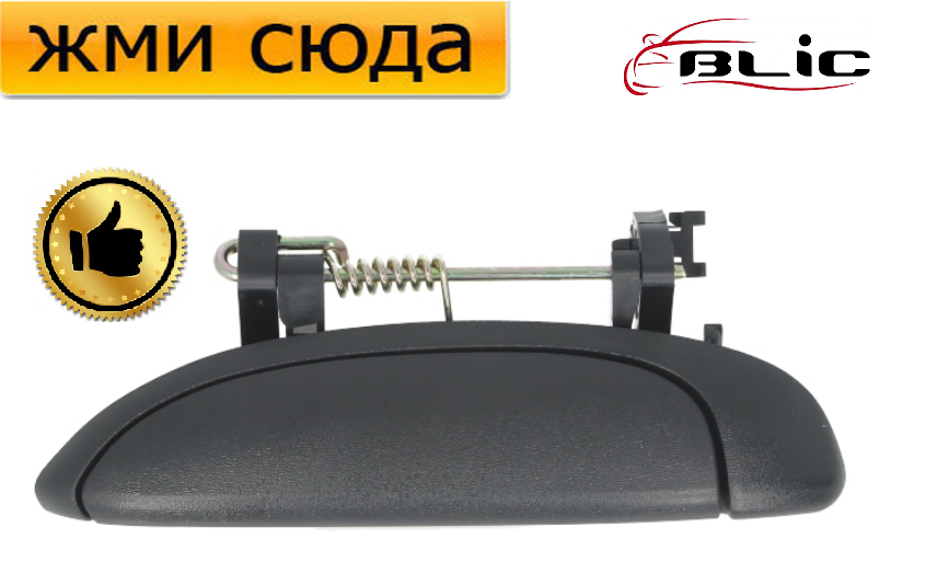 Ручка дверей зовнішня передня-задня ліва Рено Кліо 2, Логан, Меган 1, 2, Дача Логан 1996-2012