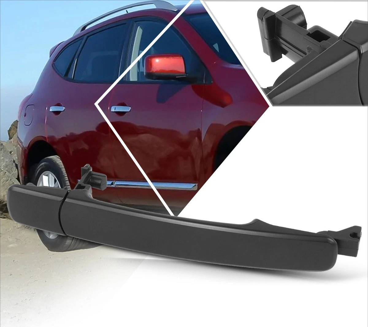 Ручка дверей зовнішня передня права Ніссан Х-Траїл - Nissan X-Trail 2007-