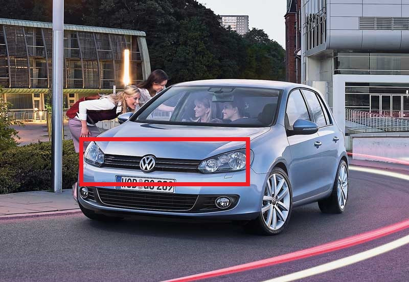 Решітка радіатора Фольксваген Гольф 6 Volkswagen Golf 6 - 2008-2012