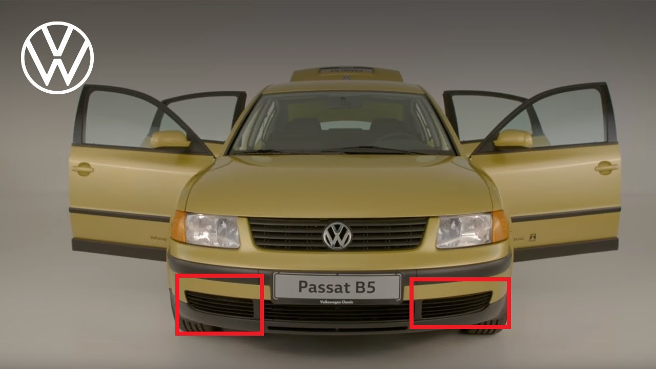 Решітка бампера Фольксваген Пасат Б5 - Volkswagen Passat B5 1996-2000 (комплект)