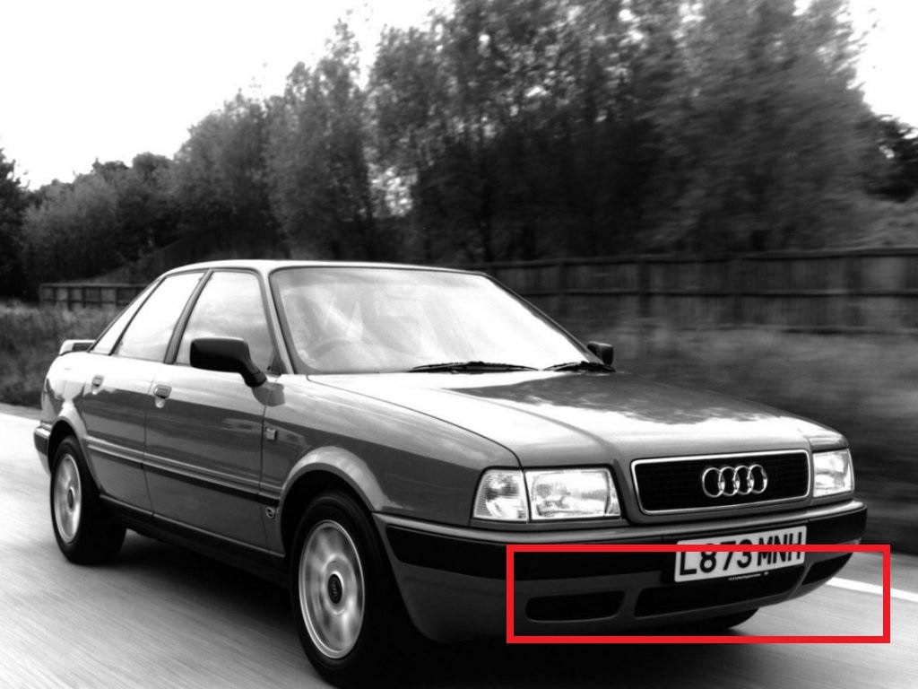 Решітка бампера Ауді 80 Б4 - Audi 80 B4 - 1991-1994 (комплект)