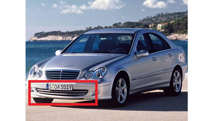 Решітка бампера Мерседес 203 - Mercedes W203, S203 - 2004-2007