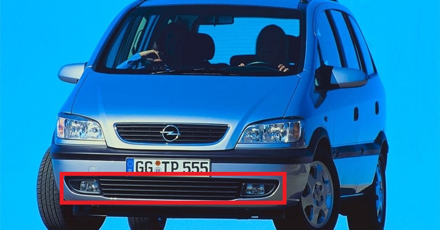 Решітка бампера Опель Зафіра А - Opel Zafira A 1999-2005