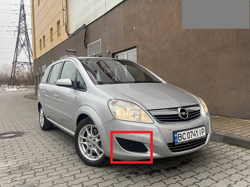 Решітка бампера Опель Зафіра Б - Opel Zafira B 2008- (комплект)