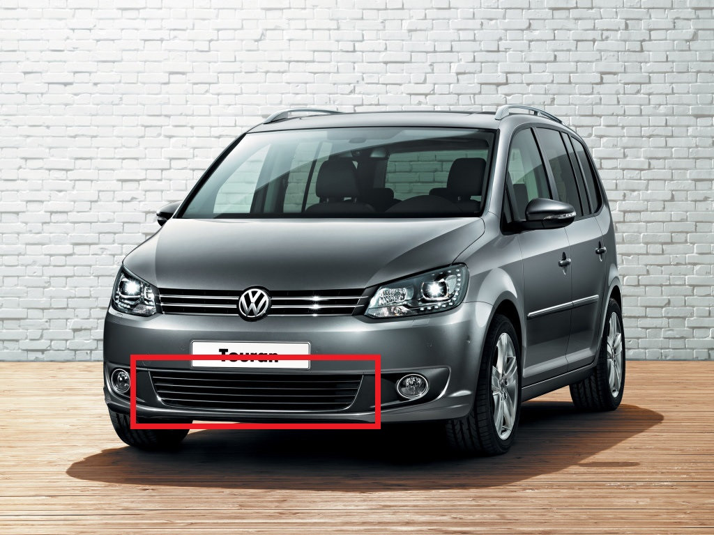 Решітка бампера Фольксваген Туран - Volkswagen Touran 2010-