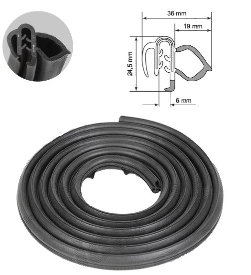 Ущільнювач дверей передній - задній Honda, Toyota - Хонда, Тойота універсальний