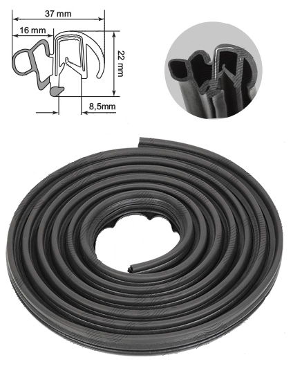 Ущільнювач дверей передніх-задніх Фіат Стіло, Альфа Ромео 145-146, Рено Кліо, Лагуна, Сценік - 1994-