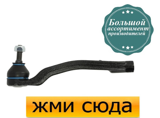 Наконечник рульової тяги правий Рено Кліо 3, Меган 2, Сценік - Renault Clio 3, Megane 2, Scenic 2 -