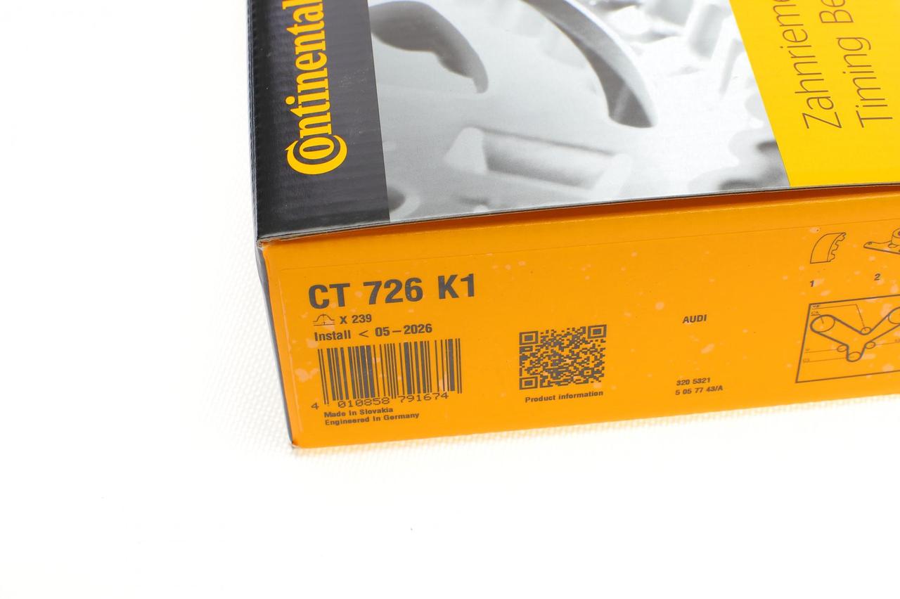 Комплект ременя ГРМ (+помпа, +ролик) Audi 80, 100, A6 - Ауді 80, A6 - 2.6-2.8 90-00 (25x239z)