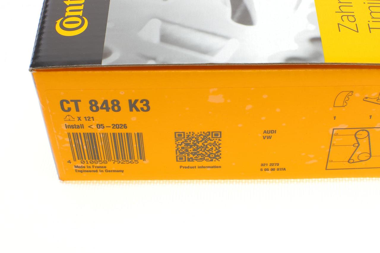 Комплект ременя ГРМ ( +ролик) Ауді A4 Б5, Фольксваген Пасат Б5, Б6 - 1.6i 96-00 (18x121z)