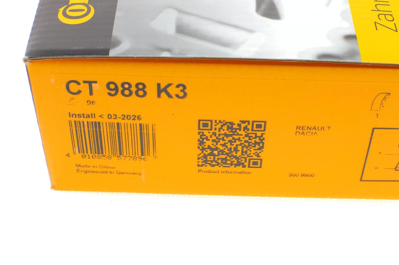 Комплект ременя ГРМ ( +ролик ) Рено Кенго, Дача Логан, Дастер, Сандеро - 1.4, 1.6i 04- (17x96z)