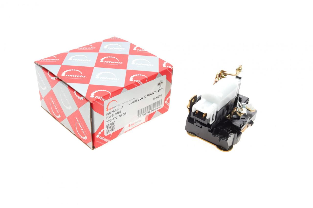Замок передніх дверей лівих Рено Кенго - Renault Kangoo 97-07 (електричний)