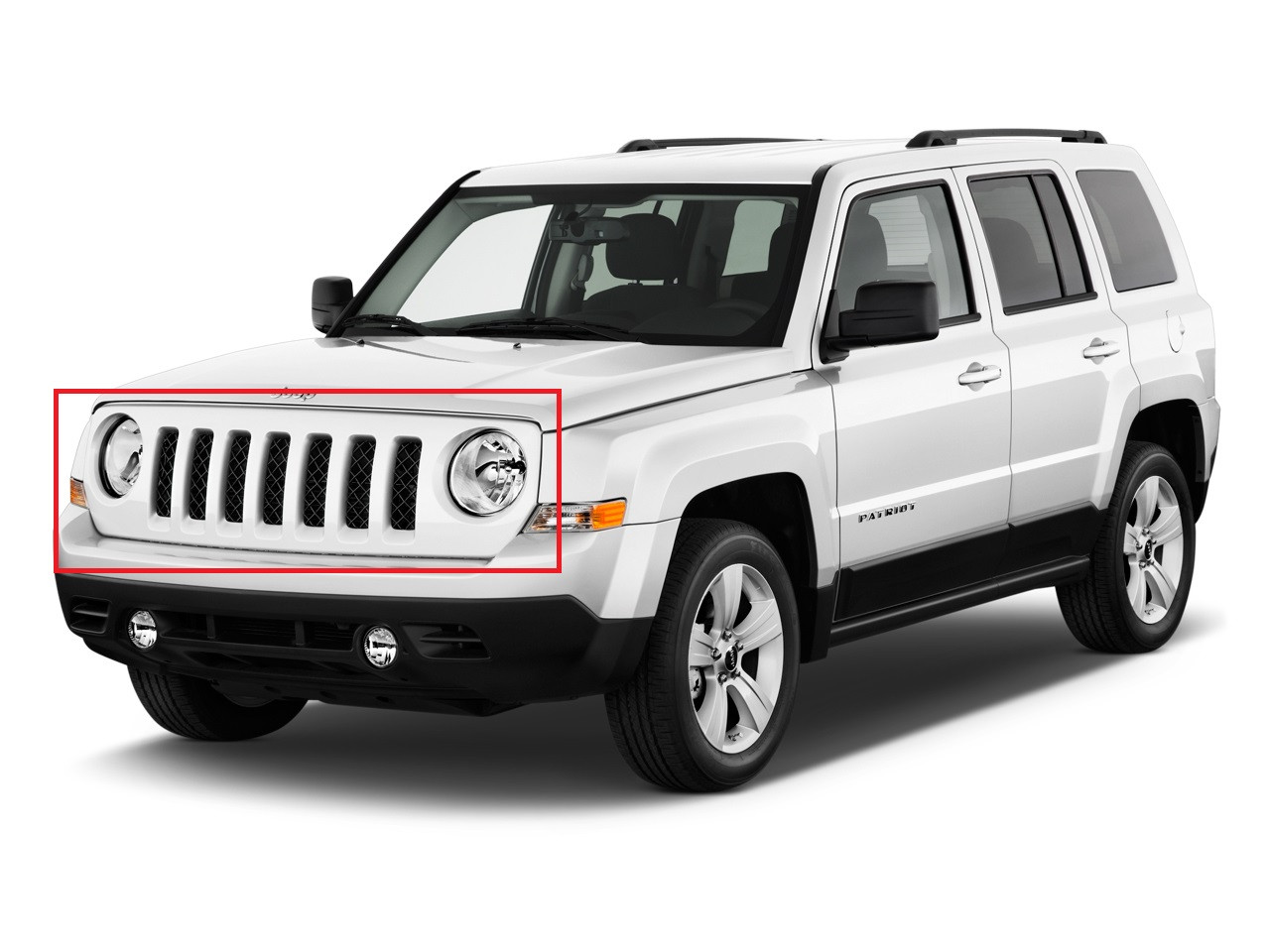 Решітка бампера (комплект) Джип Патріот - Jeep Patriot (PK), 2011- (внутрішня та зовнішня або окремо